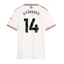 Arsenal Viktor Gyokeres #14 Tredjedrakt Kvinner 2025-26 Kortermet Arsenal Viktor Gyokeres #14 Tredjedrakt Kvinner 2025-26 Kortermet